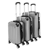 3 Pcs Suitcase Lightweight ABS Carry-on Hand Luggage 4 Spinner Wheels Trolley Case Dress Loud