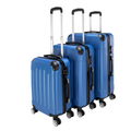 3 Pcs Suitcase Lightweight ABS Carry-on Hand Luggage 4 Spinner Wheels Trolley Case Dress Loud