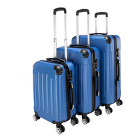 3 Pcs Suitcase Lightweight ABS Carry-on Hand Luggage 4 Spinner Wheels Trolley Case Dress Loud