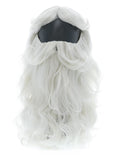 Santa Wig and Beard Set, White Dress Loud