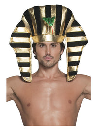 Pharaoh Headpiece, Black & Gold Dress Loud