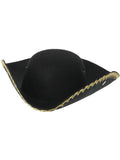 Dick Turpin Tricorn Hat, Black Dress Loud