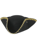 Dick Turpin Tricorn Hat, Black Dress Loud
