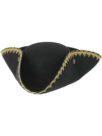 Dick Turpin Tricorn Hat, Black Dress Loud