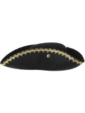 Dick Turpin Tricorn Hat, Black Dress Loud