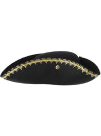 Dick Turpin Tricorn Hat, Black Dress Loud