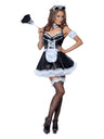 Fever Flirty French Maid Costume, Black