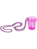 Shot Glass on Beads, Pink Dress Loud