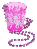 Shot Glass on Beads, Pink Dress Loud