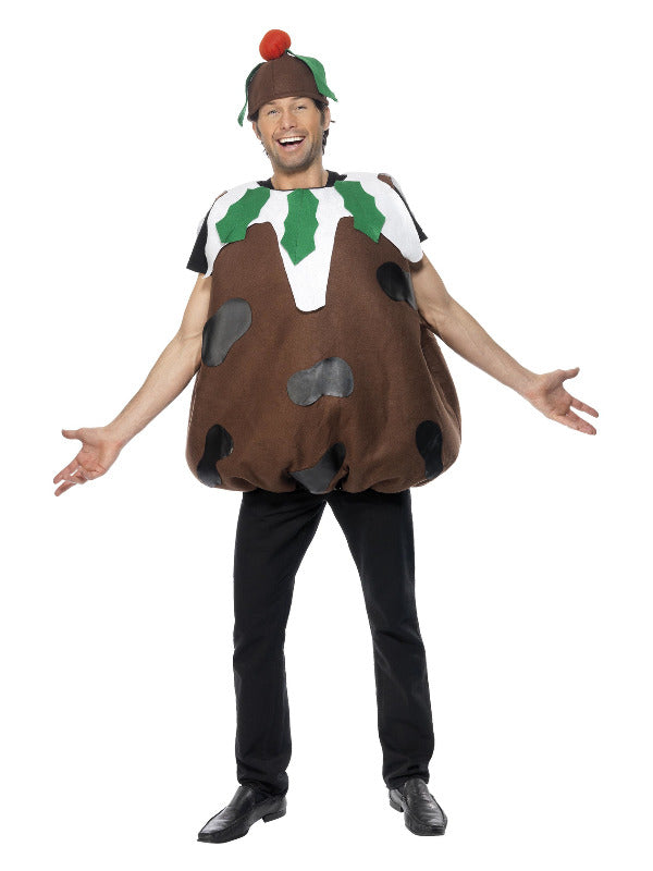 Christmas Pudding Costume, Brown Dress Loud