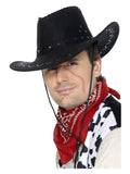 Suede Look Cowboy Hat, Black Dress Loud