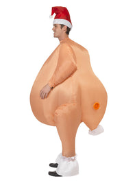 Inflatable Roast Turkey Costume, Nude Dress Loud