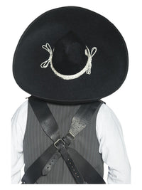 Authentic Mexican Bandit Sombrero, Black Dress Loud