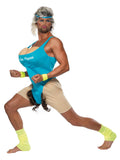 Lets Get Physical, Work Out Costume, Blue Dress Loud