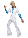 Disco Man Costume, All in One, White Dress Loud