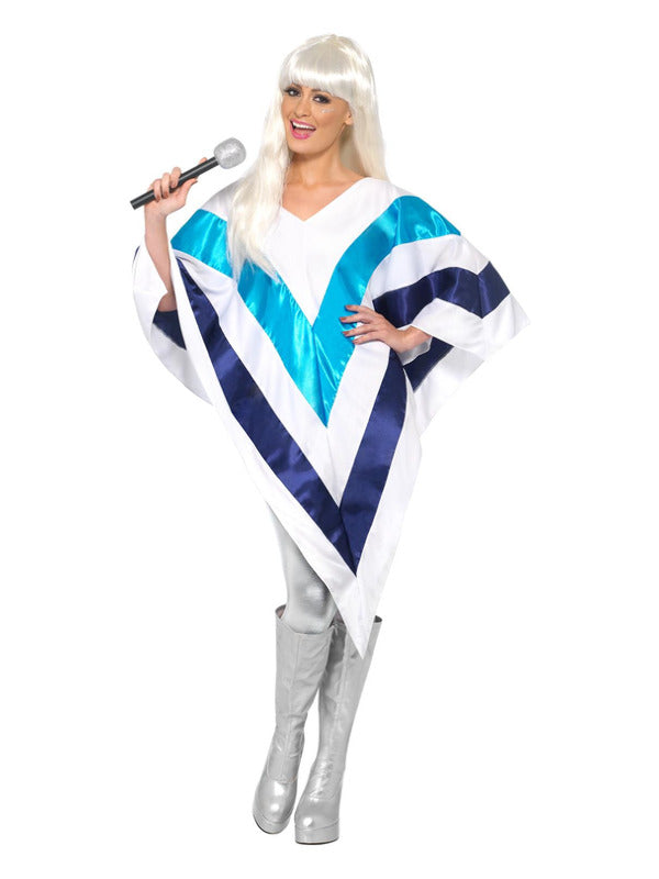 Super Trooper Poncho, White Dress Loud