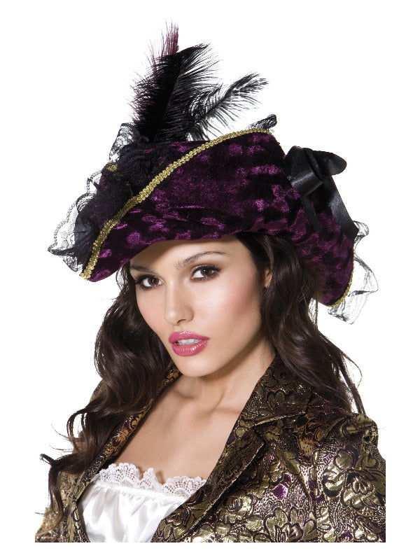 Fever Marauding Pirate Hat, Purple Dress Loud
