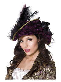 Fever Marauding Pirate Hat, Purple Dress Loud