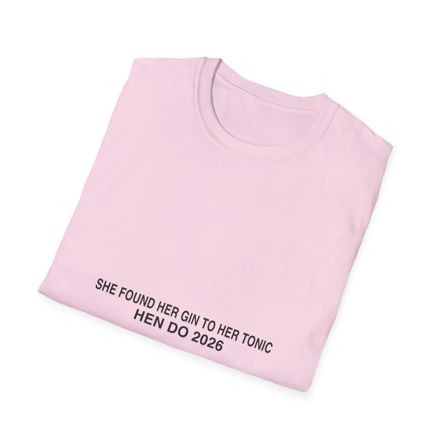 She Found Her Gin To Her Tonic Hen Do 2026 T-Shirt Group Tee