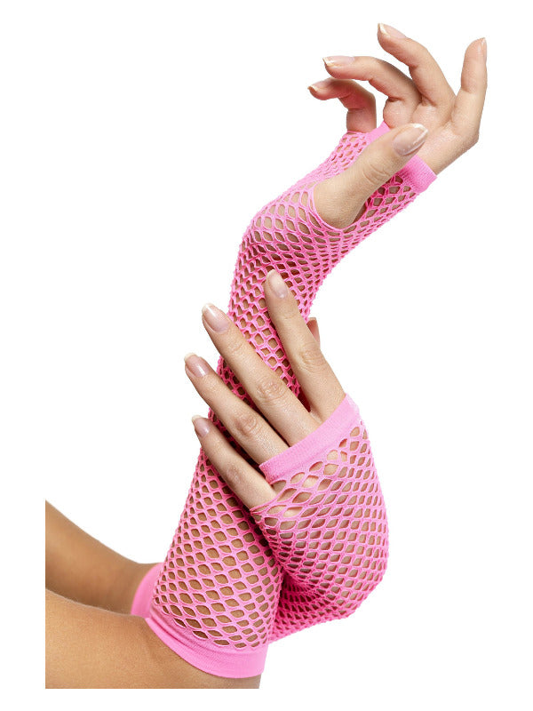 Fishnet Gloves, Pink Dress Loud