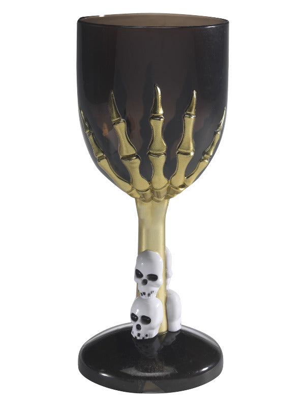 Gothic Wine Glass, Black Dress Loud