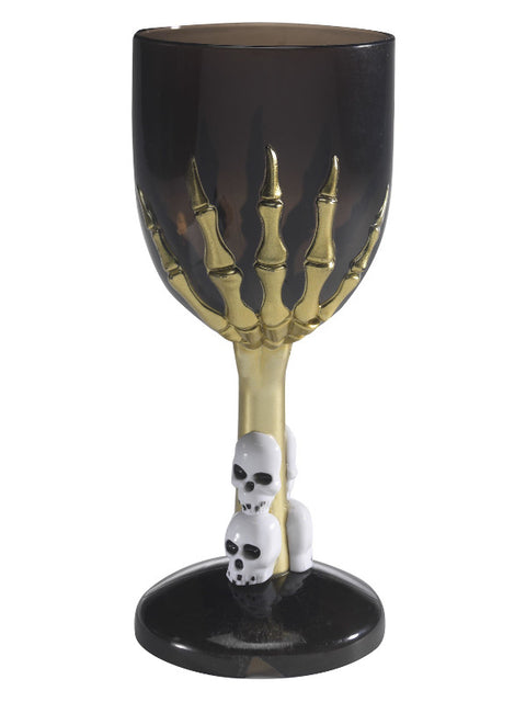 Gothic Wine Glass, Black Dress Loud