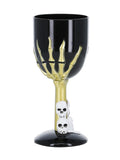Gothic Wine Glass, Black Dress Loud