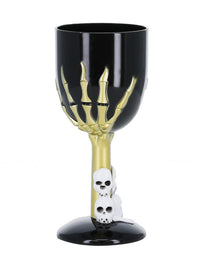 Gothic Wine Glass, Black Dress Loud