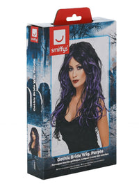 Gothic Bride Wig, Purple Dress Loud