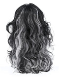 Gothic Bride Wig, Black & White Dress Loud