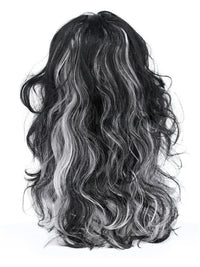 Gothic Bride Wig, Black & White Dress Loud