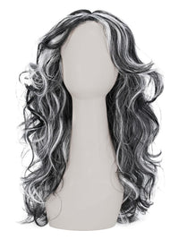 Gothic Bride Wig, Black & White Dress Loud