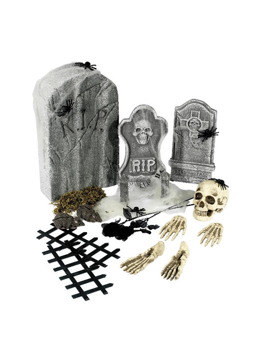 24 Piece Graveyard Collection, Grey