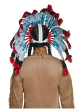 Native American Inspired Headdress, Blue Dress Loud