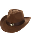 Fever Wild West Cowboy Hat, Brown Dress Loud
