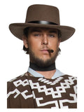 Authentic Western Wandering Gunman Hat, Brown Dress Loud