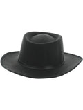 Authentic Western Gunslinger Hat, Black Dress Loud