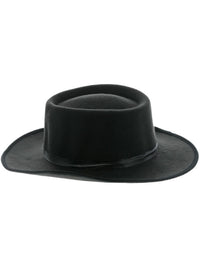 Authentic Western Gunslinger Hat, Black Dress Loud