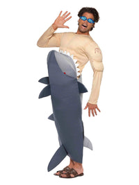 Man-Eating Shark Costume, Grey Dress Loud