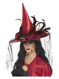 Witch Hat, Deep Red Dress Loud