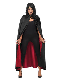 Reversible Cape, Red & Black Dress Loud