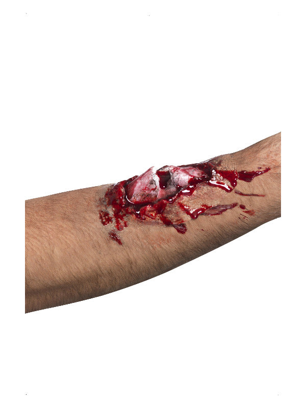 Smiffys Make-Up FX, Broken Bone Latex Scar, Red Dress Loud