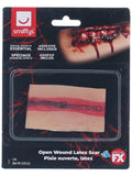 Smiffys Make-Up FX, Open Wound Latex Scar, Red Dress Loud