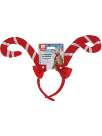Candy Cane Headband, Red & White Dress Loud