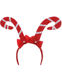 Candy Cane Headband, Red & White Dress Loud
