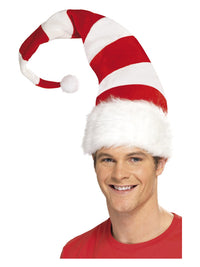 Striped Santa Hat, Red & White Dress Loud