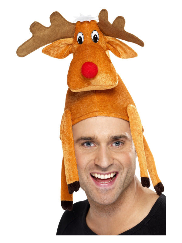 Reindeer Hat, Brown Dress Loud