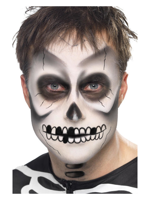 Smiffys Make-Up FX, Skeleton Kit, Black & White Dress Loud