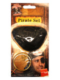 Pirate Eyepatch and Earring, Black Dress Loud