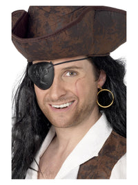 Pirate Eyepatch and Earring, Black Dress Loud